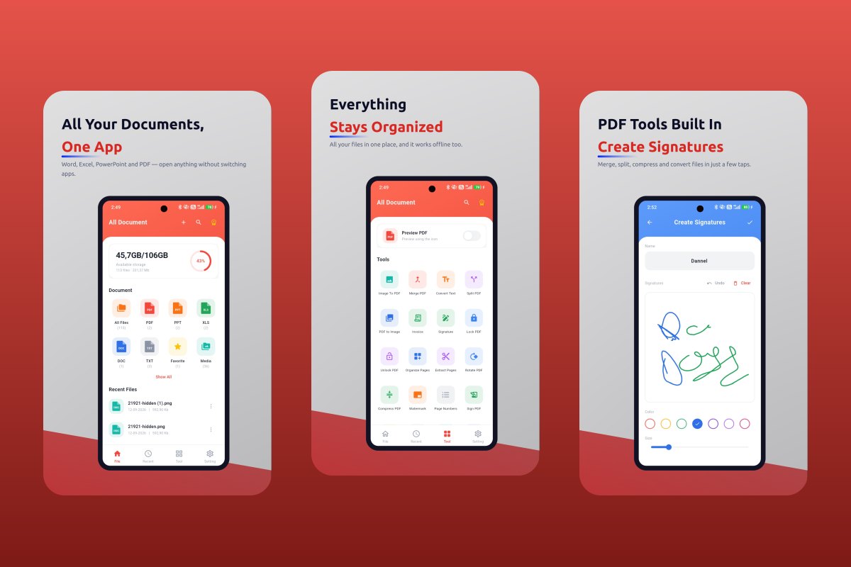 MintBox Office: File Manager — Mobile App project by MarkMint